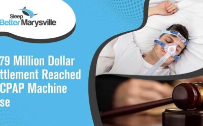 Man sleeping, featured in Sleep Better Marysville's article on the $479 million settlement reached in the CPAP machine case.