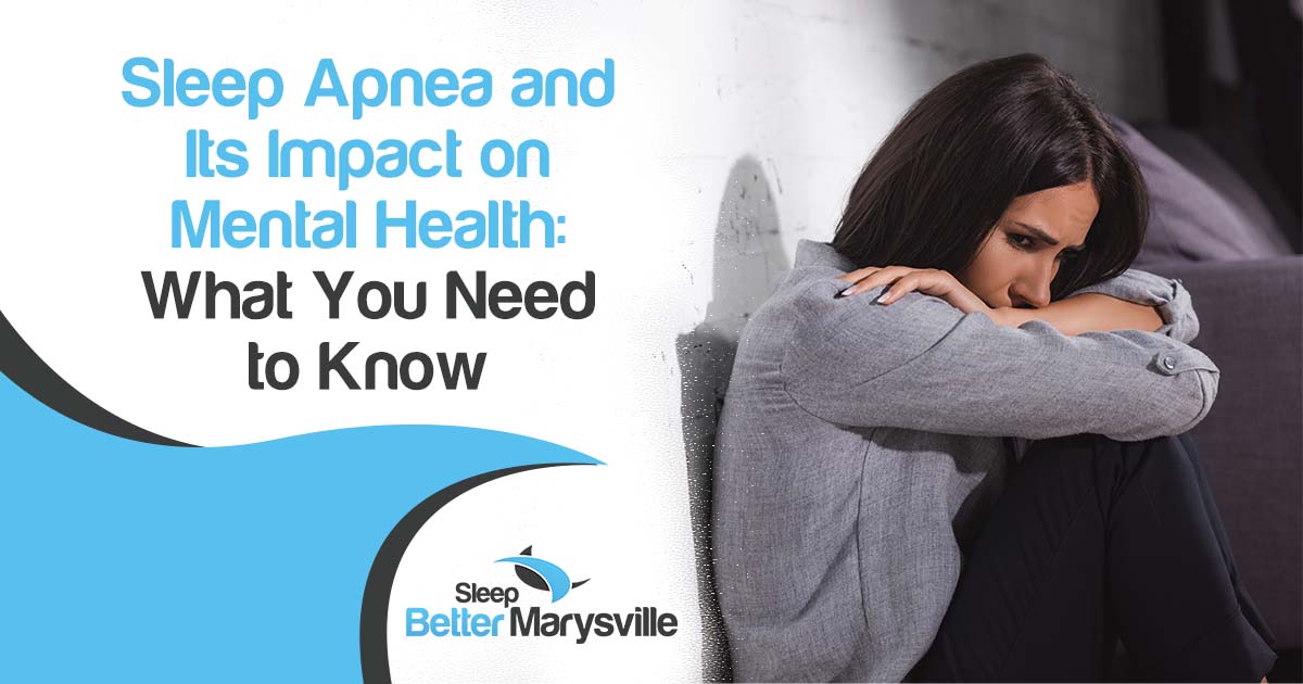 Image of a scared woman, featuring Sleep Better Marysville and highlighting sleep apnea and its impact on mental health, ensuring alignment with the page's context.