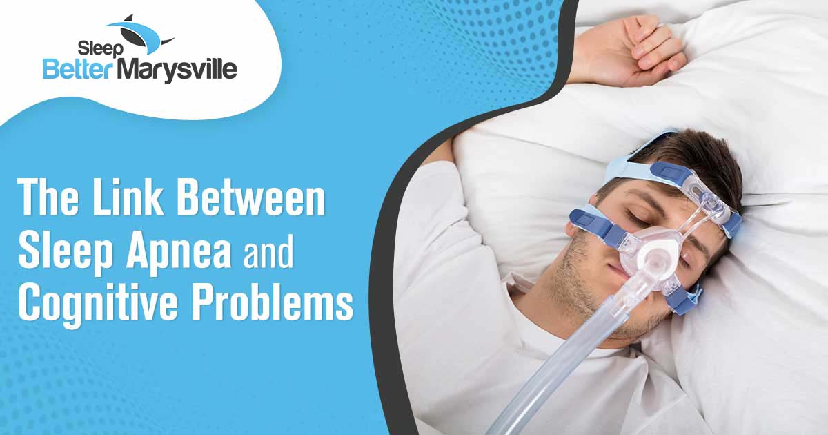 Image of Man With CPAP Machine. Do you often find yourself struggling to get a good night's sleep? Are you constantly feeling tired and unable to concentrate during the day? You might be experiencing the negative effects of sleep apnea. Sleep apnea is more than just loud snoring or restless nights. It can actually have serious consequences on your cognitive function and overall well-being. Sleep deprivation can impair your memory, attention span, and decision-making abilities, making it difficult to perform at your best in all areas of life. Introducing Sleep Better Marysville, the solution to your sleep apnea woes. Our team of experts specializes in diagnosing and treating sleep disorders, including sleep apnea. With our cutting-edge technology and personalized approach, we will help you regain restful nights and improve your cognitive function. Don't let sleep apnea hold you back anymore. Contact Sleep Better Marysville today and take control of your sleep for a brighter tomorrow.