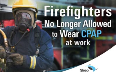 Portrait of firefighters in fireproof uniforms standing on the street with a fire truck in the background, representing Sleep Better Marysville. The image highlights the news that Toronto firefighters are no longer allowed to use CPAP machines at work.