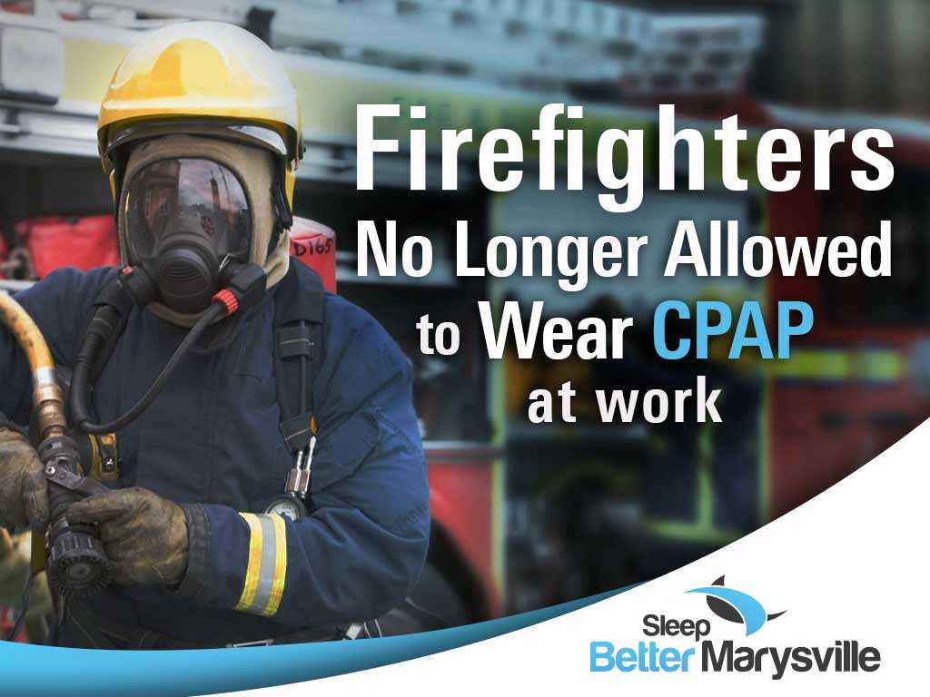 Portrait of firefighters in fireproof uniforms standing on the street with a fire truck in the background, representing Sleep Better Marysville. The image highlights the news that Toronto firefighters are no longer allowed to use CPAP machines at work.