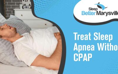 Image of Young man snoring while sleeping in bed. Apnea problem. Sleep apnea can severely impact your sleep quality and overall health, leaving you tired, irritable, and at risk of serious health conditions. Traditional treatment options like CPAP machines are bulky, uncomfortable, and inconvenient. Are you tired of struggling to get a good night's sleep? Do you dread the thought of wearing a noisy and uncomfortable CPAP mask every night? Sleep apnea shouldn't control your life or compromise your well-being. Say goodbye to CPAP machines and hello to a better night's sleep with Sleep Better Marysville. Our innovative treatment approach provides effective relief from sleep apnea without the need for CPAP machines. Our dedicated team of experts will work with you to develop a personalized treatment plan that addresses the root cause of your sleep apnea, allowing you to sleep peacefully and wake up refreshed. Take control of your sleep and start living a healthier, happier life with Sleep Better Marysville.