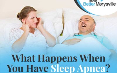 Image of a man snoring, representing Sleep Better Marysville. The image highlights what happens when you have sleep apnea.