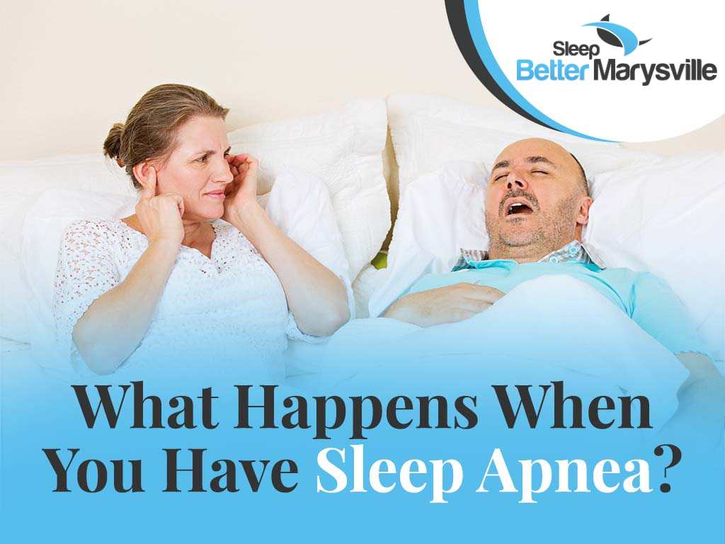 Image of a man snoring, representing Sleep Better Marysville. The image highlights what happens when you have sleep apnea.