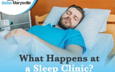 Image of a man sleeping, representing Sleep Better Marysville. The image highlights what happens at a sleep clinic.