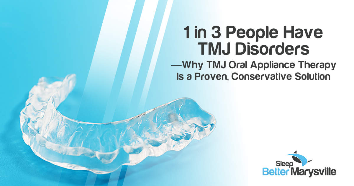 1 in 3 People Have TMJ Disorders—Why TMJ Oral Appliance Therapy Is a Proven, Conservative Solution Night Guard for TMJ Treatment